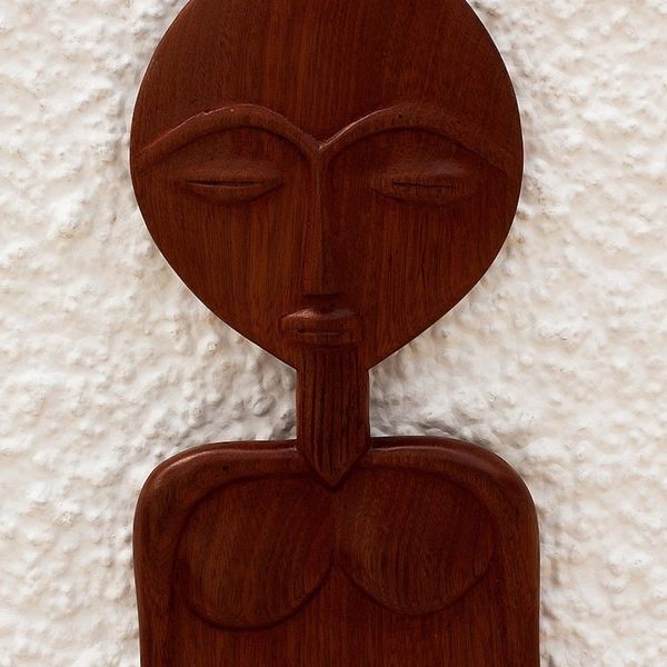 Alternate image for Hand Made Mahogany Wood Wall Art Sefadzi