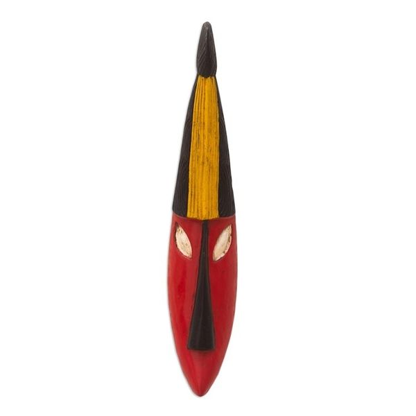 Alternate image for Hand Carved Sese Wood Mask from Ghana God Gives