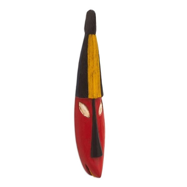 Alternate image for Hand Carved Sese Wood Mask from Ghana God Gives