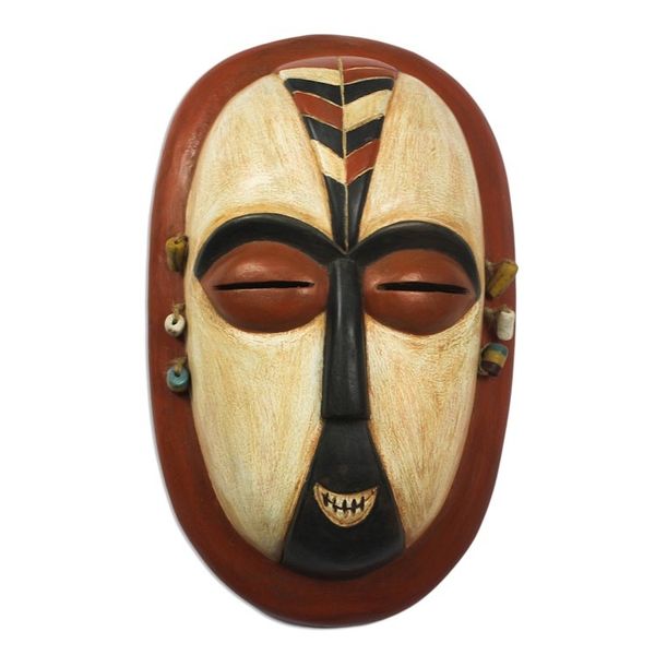 Alternate image for Hand-Carved African Wood Duman Mask from Ghana Duma