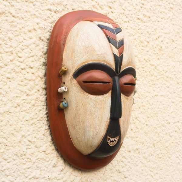 Alternate image for Hand-Carved African Wood Duman Mask from Ghana Duma