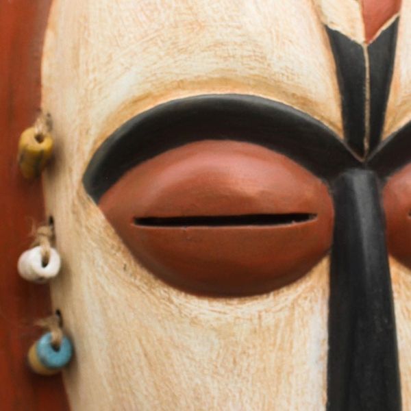 Alternate image for Hand-Carved African Wood Duman Mask from Ghana Duma