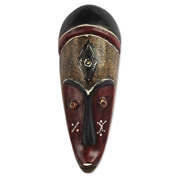 Alternate image for West African Hand Crafted Sese Wood Mask Jendayi