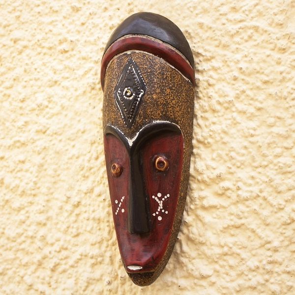 Alternate image for West African Hand Crafted Sese Wood Mask Jendayi