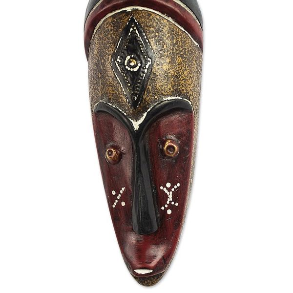Alternate image for West African Hand Crafted Sese Wood Mask Jendayi