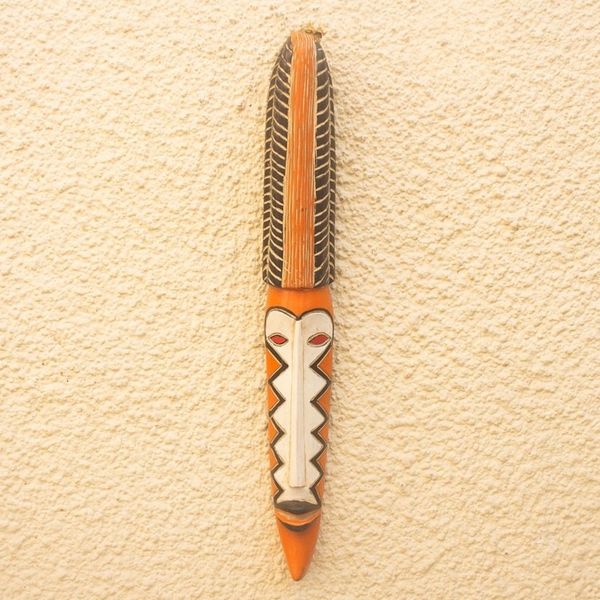 Alternate image for Artisan Crafted Sese Wood Mask from Ghana Clemency