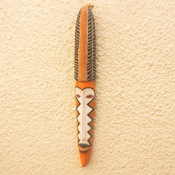 Alternate image for Artisan Crafted Sese Wood Mask from Ghana Clemency
