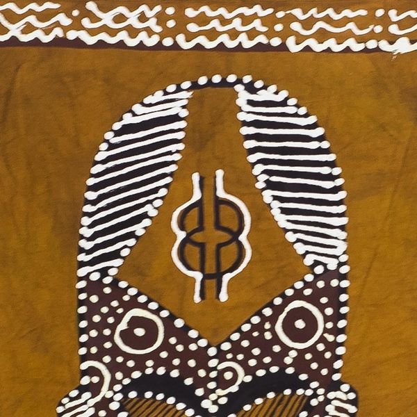 Alternate image for Artisan Crafted Cotton Wall Hanging Nyasapo Mask