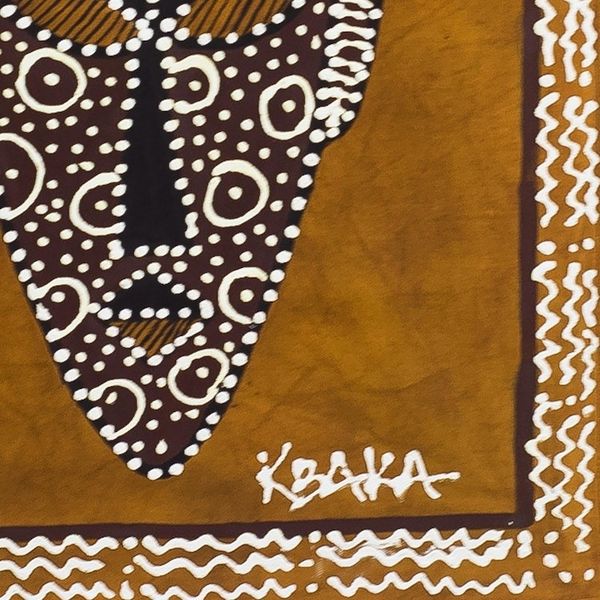 Alternate image for Artisan Crafted Cotton Wall Hanging Nyasapo Mask