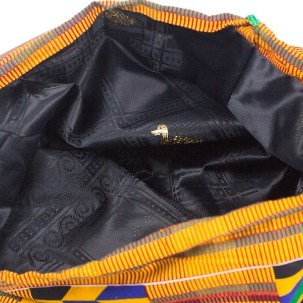Alternate image for Kente Print Cotton Backpack from Ghana Kente Journey