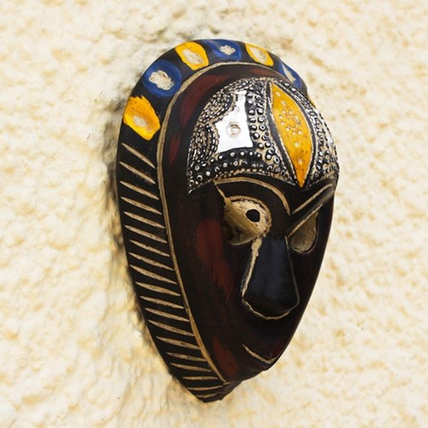 Alternate image for West African Handmade Wood Mask Hausa Love