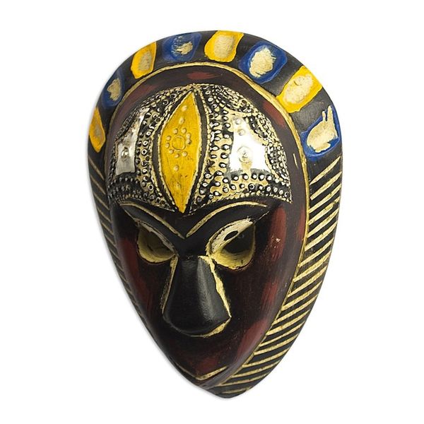Alternate image for West African Handmade Wood Mask Hausa Love