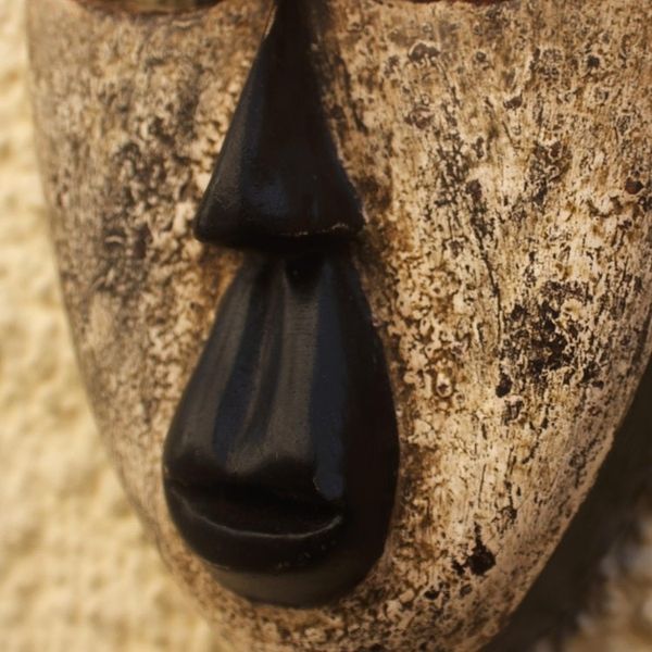 Alternate image for Painted African Sese Wood Mask Nusetor