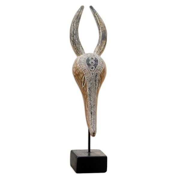 Alternate image for African Sese Wood Antelope Mask Aboatsre