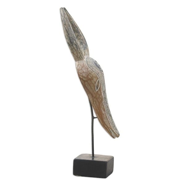 Alternate image for African Sese Wood Antelope Mask Aboatsre