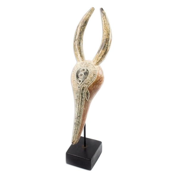 Alternate image for African Sese Wood Antelope Mask Aboatsre