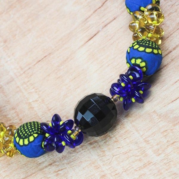 Alternate image for Recycled Plastic and Cotton Necklace from Ghana Eternally Beautiful