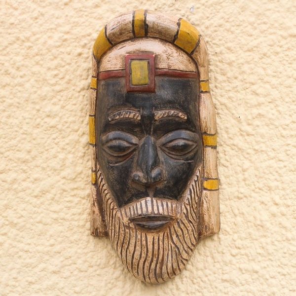 Alternate image for Roman Priest African Wood Mask from Ghana Roman Priesthood