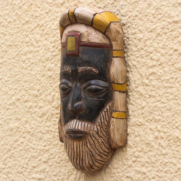 Alternate image for Roman Priest African Wood Mask from Ghana Roman Priesthood