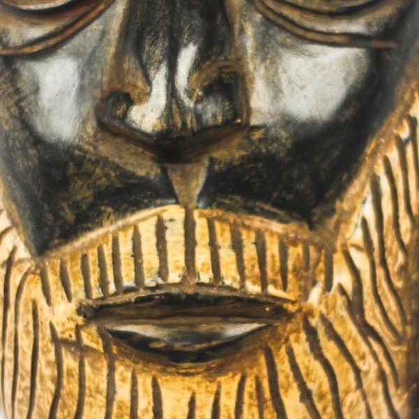 Alternate image for Roman Priest African Wood Mask from Ghana Roman Priesthood
