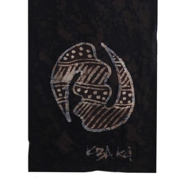 Alternate image for Batik Cotton Wall Hanging of an African woman from Ghana Sister Ama