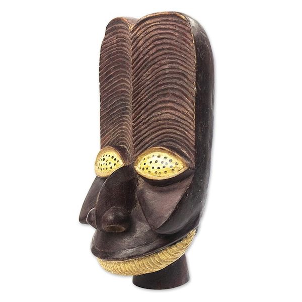 Alternate image for Handmade African Sese Wood Mask Bangwa