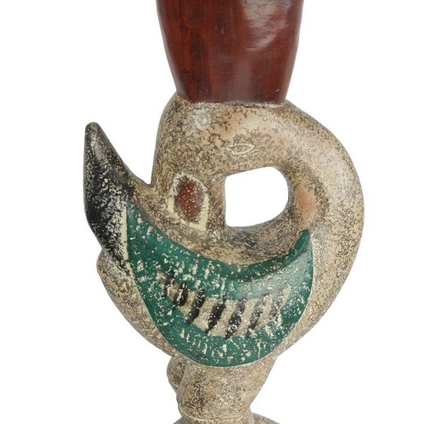 Alternate image for Cedar Wood Sankofa Accent Table from Ghana Supporting Sankofa