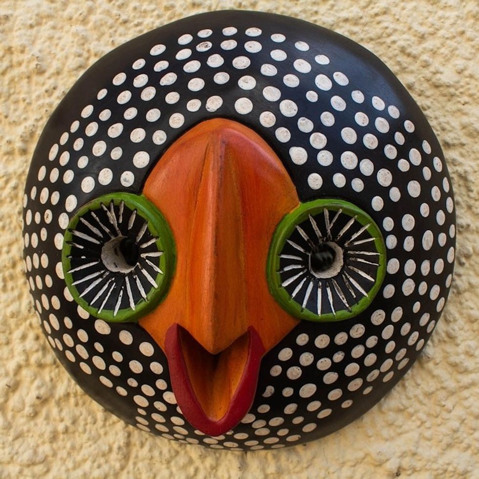 Hand Carved African Wood Mask 'Nicholas'