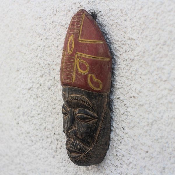 Alternate image for African Wood Mask of a Bishop from Ghana Bishop