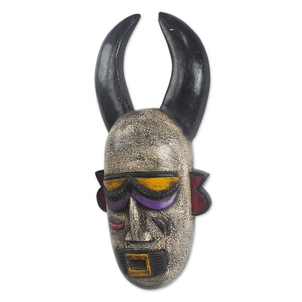Alternate image for Hand Made Sese Wood Mask from Ghana Milandu