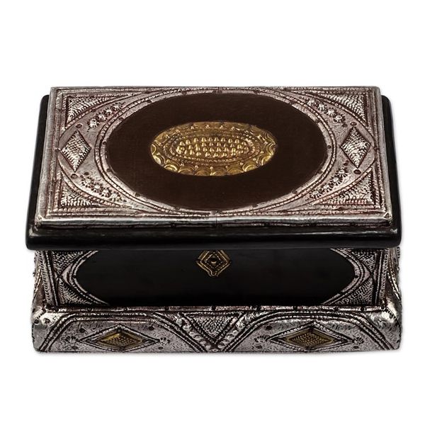 Alternate image for Sese Wood and Aluminum Plated Jewelry Box Royal Jewels