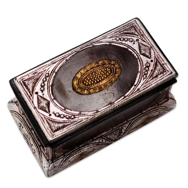 Alternate image for Sese Wood and Aluminum Plated Jewelry Box Royal Jewels