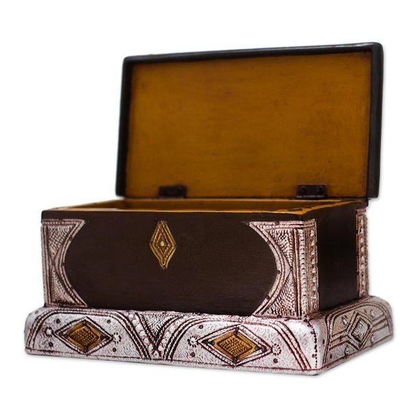 Alternate image for Sese Wood and Aluminum Plated Jewelry Box Royal Jewels