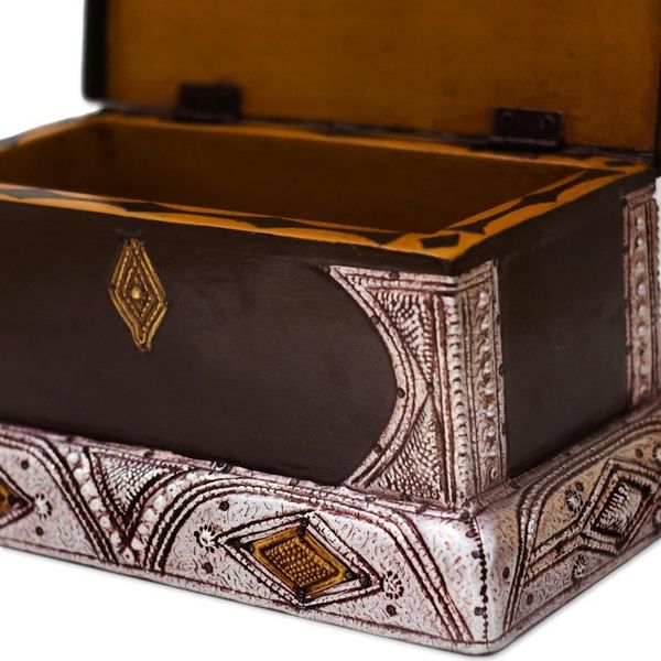Alternate image for Sese Wood and Aluminum Plated Jewelry Box Royal Jewels