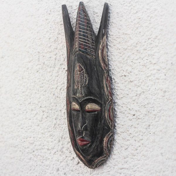 Alternate image for Fish-Themed African Wood Mask from Ghana Glorious Apata