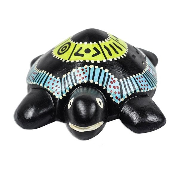 Alternate image for Hand-Painted Sese Wood Turtle Sculpture from Ghana Surely