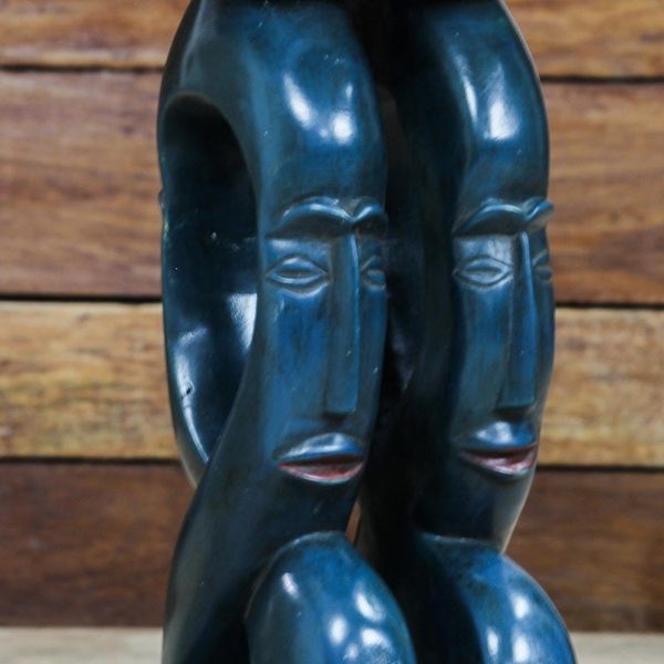 Alternate image for Family-Themed Wood Accent Table from Ghana Happy Family