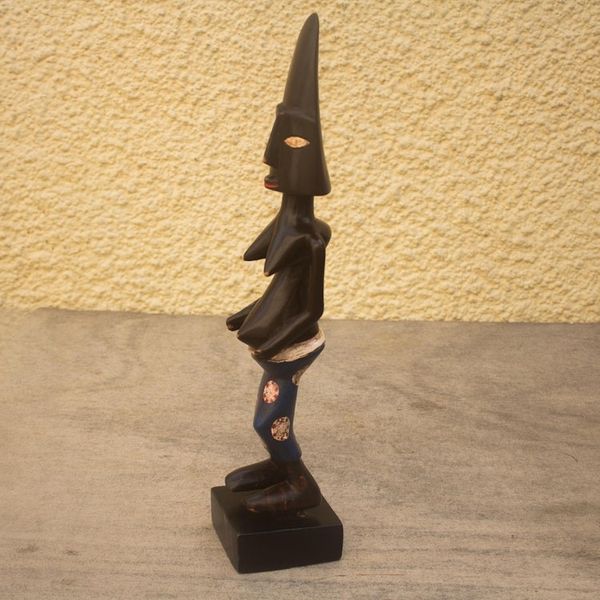 Alternate image for Hand Carved Sese Wood Statuette All is Well