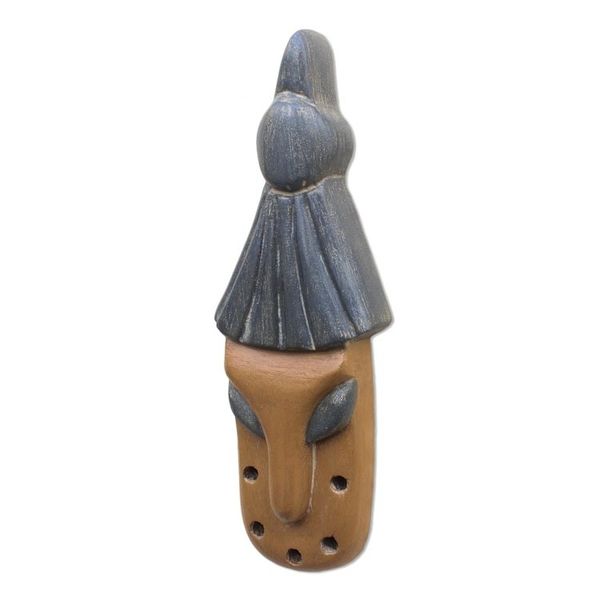 Alternate image for Hand Carved African Ofram Wood Mask The Hut
