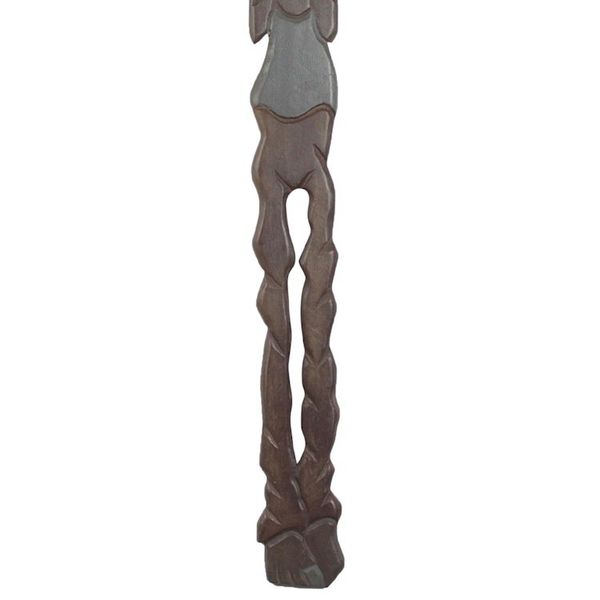 Alternate image for Handcrafted Mansonia Wood Wall Art from Ghana Trumpeter