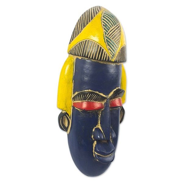 Alternate image for Handcrafted African Sese Wood Mask Gameli