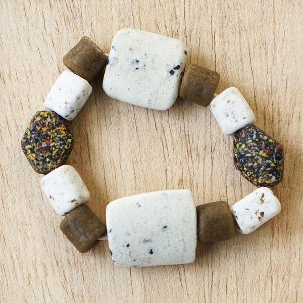 Alternate image for Recycled Glass Beaded Bracelet from Ghana Stand Out