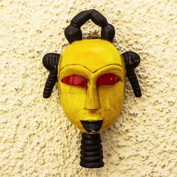 Alternate image for Artisan Crafted Sese Wood African Mask Afoyea