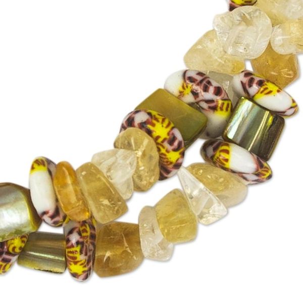 Alternate image for Agate and Recycled Glass Bead Bracelet Nuku