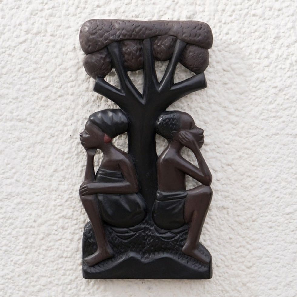 Cultural Wood Wall Art 'What Shall We Do Next'