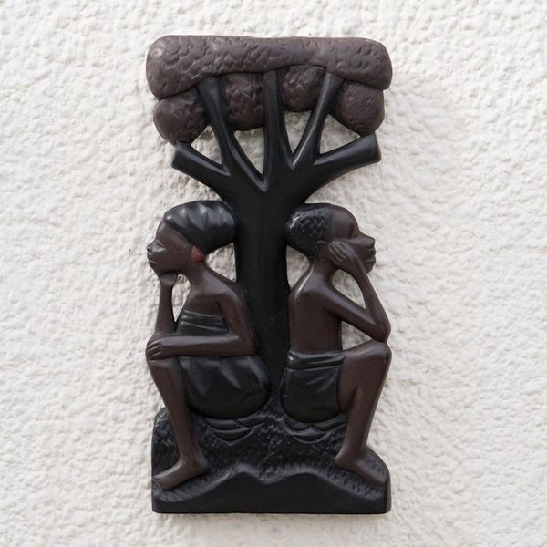 Alternate image for Cultural Wood Wall Art What Shall We Do Next
