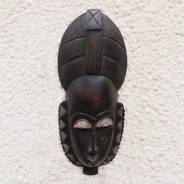 Alternate image for Hand Carved African Mask Female Baule Fertility Mask