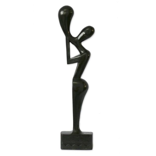 Alternate image for Unique Abstract Wood Sculpture Call to Unity