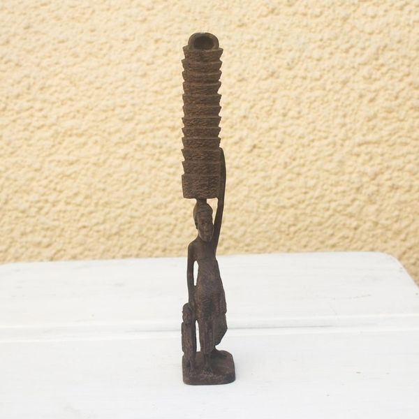 Alternate image for Ebony Wood Statuette Third World Trouble