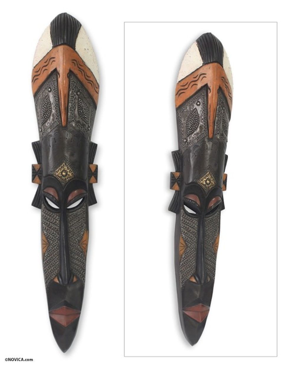 Hand Carved African Mask 'Nhyira'